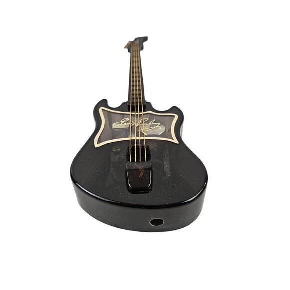 Elvis Presley Music Box Guitar Shape Love Me Tender Works Vintage Collectible - Picture 5 of 9